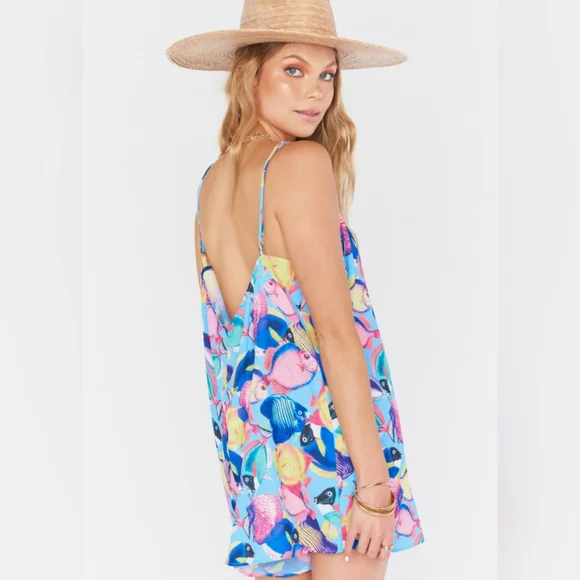 Show Me Your Mumu Under The Sea Romper Tropical Fish XS NWT XS - Picture 2 of 7